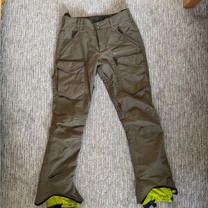 Green Snowboard pants by ini cooperative